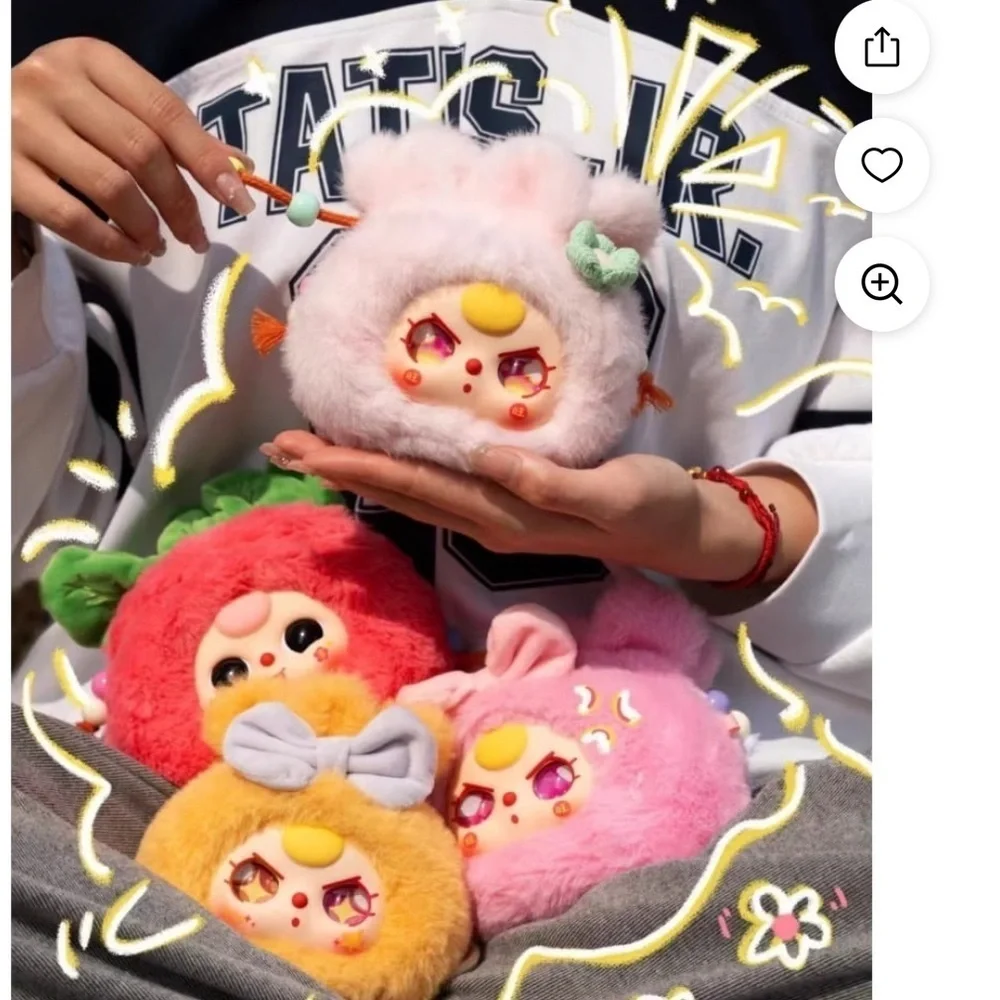 Labubu Baby Three Good Luck Bag 3 mystery plushies sealed blind draw box
